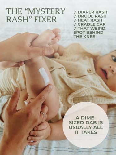 Image 5 of Hearth and Homestead Baby Bum Balm, Grass Fed Tallow Diaper Rash Cream with Zinc Oxide & Bentonite Clay, Fragrance Free Diaper Cream for Sensitive Baby Skin, Newborn Safe, 2oz