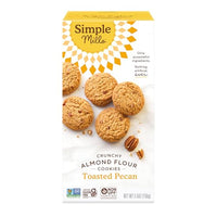 Thumbnail for Image 1 of Default Title for the product Simple Mills Almond Flour Toasted Pecan Cookies, Gluten Free and Delicious Crunchy Cookies, Organic Coconut Oil, Good for Snacks (Packaging May Vary)