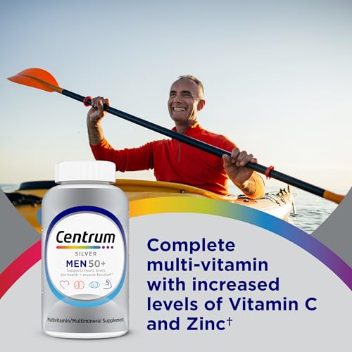 Image 3 of Centrum Silver Men's 50+ Multivitamin with Vitamin D3, B-Vitamins, Zinc - 200 Tablets