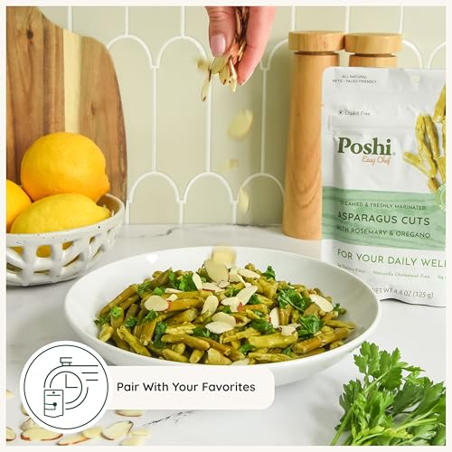 Image 4 of Poshi Marinated Asparagus Cuts, Rosemary & Oregano, 4.4 oz (Pack of 6)