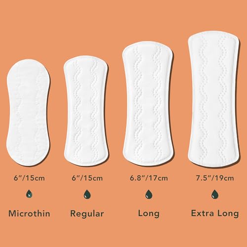 Image 5 of Rael Daily Panty Liners for Women, Organic Cotton Cover (Long, 36 Count)