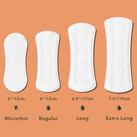 Thumbnail for Image 5 of Rael Daily Panty Liners for Women Organic Cotton Cover Long 80 Count