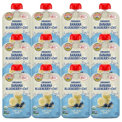 Image 1 of Default Title for the product Earth's Best Organic Baby Food Pouches 3.5 oz Pack of 12