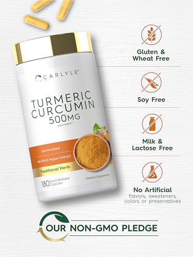 Image 5 of Carlyle Turmeric Curcumin Supplement | 180 Capsules