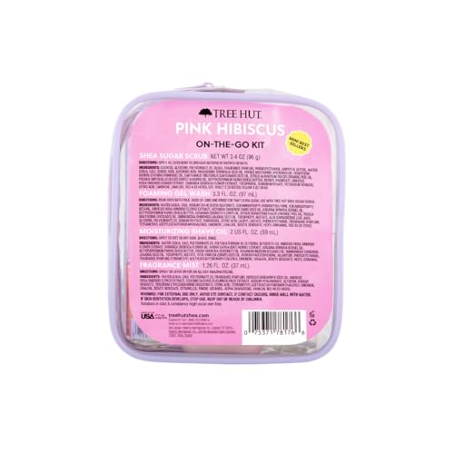 Image 2 of Tree Hut Hibiscus Everything Shower Gift Set, 4 Piece Kit, Travel Size