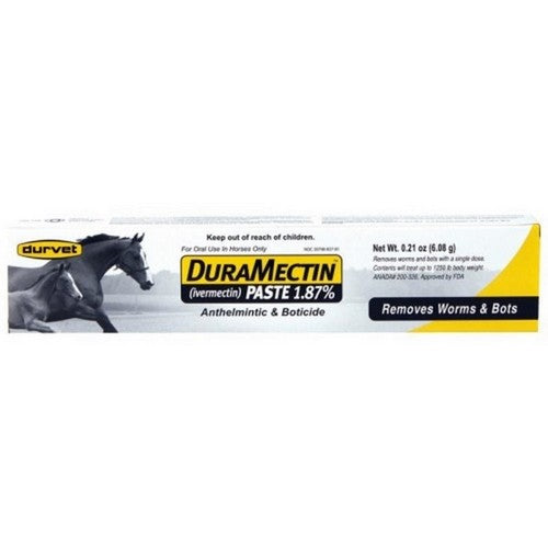 Durvet Duramectin Ivermectin Paste 1.87% For Horse 6.08 GM by Durvet