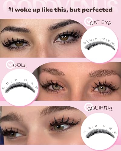 Image 12 of Goddvenus Manga Lash Clusters Natural Wispy Eyelash Extensions