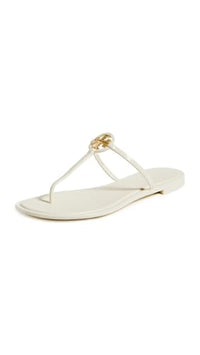 Thumbnail for Image 22 of Ivory/Gold / 7 for the product Tory Burch Women's Mini Miller Jelly Sandals