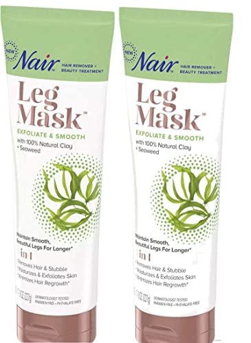 Image 1 of Default Title for the product Nair Leg Mask Clay Exfoliate & Smooth 8 Ounce Tube Pack of 2