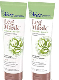 Thumbnail for Image 1 of Default Title for the product Nair Leg Mask Clay Exfoliate & Smooth 8 Ounce Tube Pack of 2