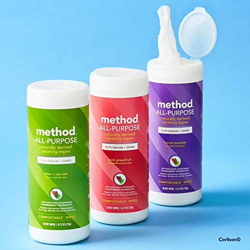 Image 6 of Method Lime & Sea Salt All Purpose Cleaning Wipes, 70 CT