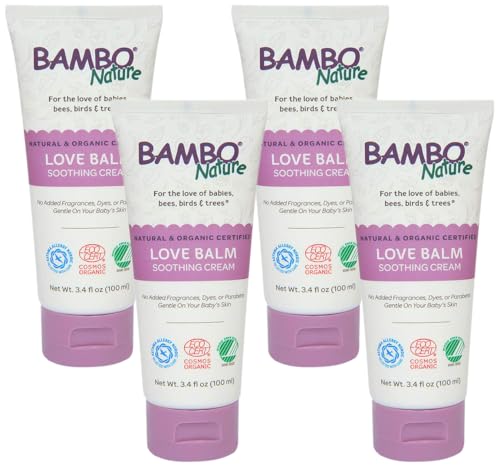 Image 2 of 3.4 Ounce (Pack of 4) for the product Bambo Nature Love Balm Soothing Cream, 3.4 fl oz Tube, 1 Count