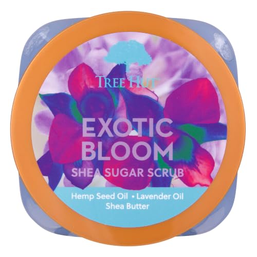 Image 2 of Tree Hut Exotic Bloom Body Scrub, Exfoliating Sugar Scrub, Vegan, 18 Oz