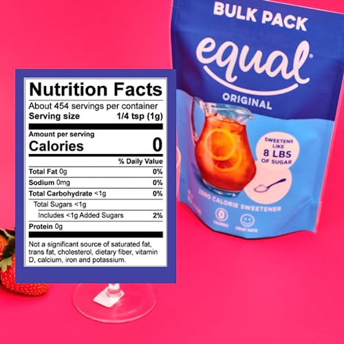 Image 4 of Equal 0 Calorie Sweetener, Powdered Aspartame and Acesulfame-K Sweetener, 1 Pound Bulk Bag (Pack of 6)