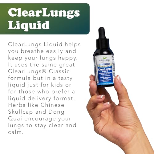 Image 5 of RidgeCrest Herbals ClearLungs Liquid Lung Support, Orange Flavor 2 fl oz