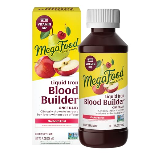 Image 1 of 7.7 Fl Oz (Pack of 1) for the product MegaFood Blood Builder Liquid Iron Supplement, Iron Bisglycinate, 7.7 Fl Oz
