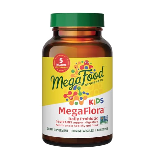 Image 1 of Default Title for the product MegaFood MegaFlora Probiotics for Kids 5, Gut Health, 60 Mini Capsules