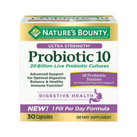 Thumbnail for Nature's Bounty Ultra Strength Probiotic 10 30 Caps