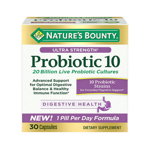 Nature's Bounty Ultra Strength Probiotic 10 30 Caps