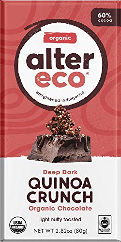 Image 11 of Dark Quinoa Crunch / 12 Count (Pack of 1) for the product Alter Eco Dark Chocolate Bars