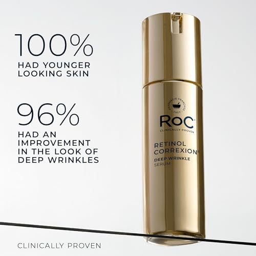 Image 4 of RoC Retinol Correxion Deep Wrinkle Retinol Face Serum, Ascorbic Acid, 1 0z