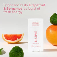 Thumbnail for Image 4 of Native Deodorant Contains Naturally Derived Ingredients, 72 Hour Odor Control, Aluminum Free, Grapefruit & Bergamot, 2.65 Ounce (Pack of 12)