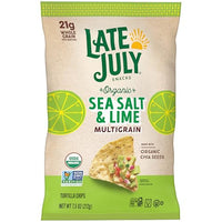 Thumbnail for Image 7 of Late July Organic Multigrain Tortilla Chips Sea Salt and Lime 7.5-oz. Bag Pack of 4