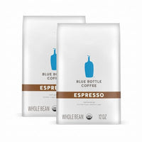 Thumbnail for Image 1 of Default Title for the product Blue Bottle Coffee Whole Bean Coffee Dark Roast Organic Espresso Style 12 Ounce Pack of 2