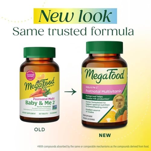 Image 3 of MegaFood Baby & Me 2 Postnatal Vitamins for Women with Moringa, 120 Tablets