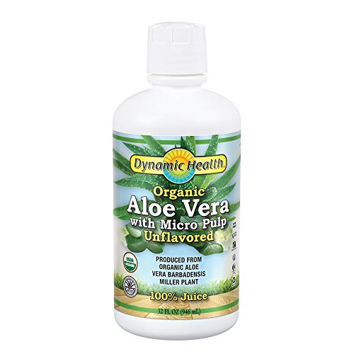 Image 2 of Dynamic Health Organic Aloe Vera Juice w/Micro Pulp 32oz