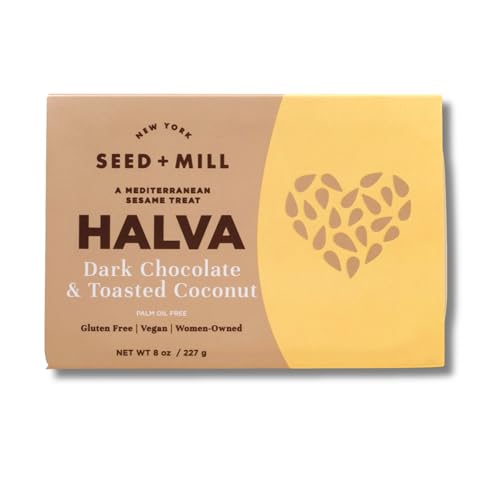 Image 1 of Default Title for the product Seed + Mill Halva Dark Chocolate & Toasted Coconut 8oz