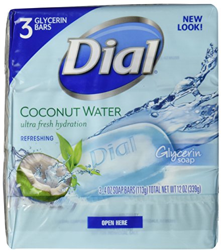Image 2 of Dial Skin Care Bar Soap, Coconut Water, 4 Ounce (Pack of 3)
