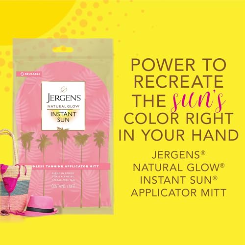 Image 3 of Jergens Natural Glow Body Applicator Mitt, Reusable Tanning Glove