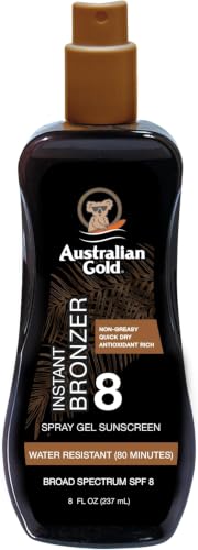 Thumbnail for Image 1 of Default Title for the product Australian Gold Spray Gel Sunscreen SPF 8, Broad Spectrum, 8 Ounce (Pack of 6)