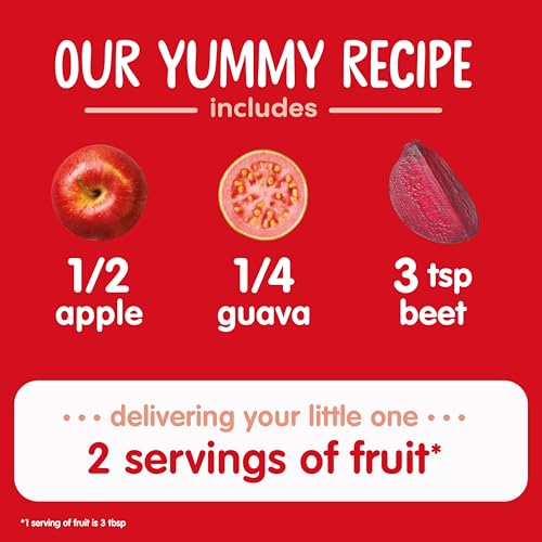 Image 4 of Happy Baby Clearly Crafted Stage 2 Apples Guavas & Beets 4oz Pouch (16)