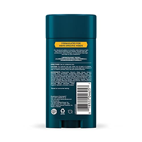 Image 3 of JASON Men's Refreshing Deodorant Stick, 2.5 oz