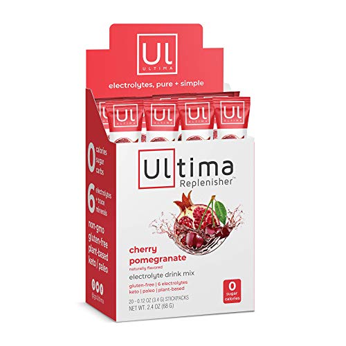 Image 1 of Default Title for the product Ultima Replenisher Cherry Pomegranate Electrolyte Drink Mix 20 Count, 0.12 OZ