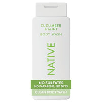 Thumbnail for Image 1 of Default Title for the product Native Clean Body Wash for Women & Men, Cucumber & Mint Scent, 18 fl oz