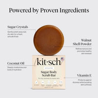Thumbnail for Image 2 of Kitsch Exfoliating Sugar Scrub Body Wash Bar Soap – 4 oz
