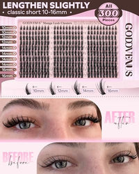 Thumbnail for Image 16 of Goddvenus Manga Lash Clusters Natural Wispy Eyelash Extensions