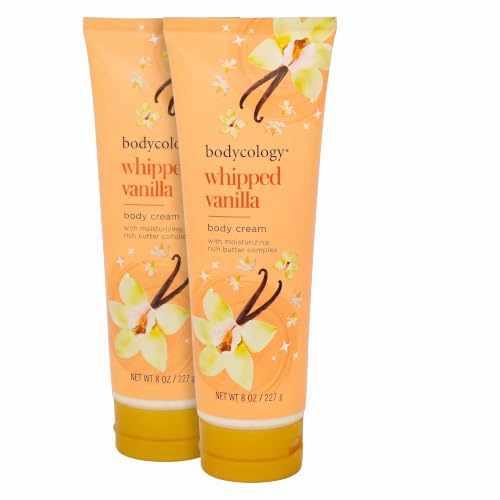 Image 1 of Default Title for the product Bodycology Shea Butter Body Cream, Whipped Vanilla, 8 oz (Pack of 2)
