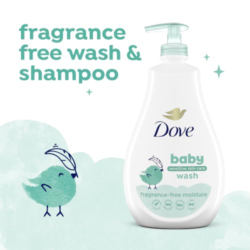 Image 7 of Baby Dove Sensitive Skin Care Baby Wash For Baby Bath Time Fragrance Free Moisture Hypoallergenic 20 oz