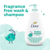 Thumbnail for Image 7 of Baby Dove Sensitive Skin Care Baby Wash For Baby Bath Time Fragrance Free Moisture Hypoallergenic 20 oz