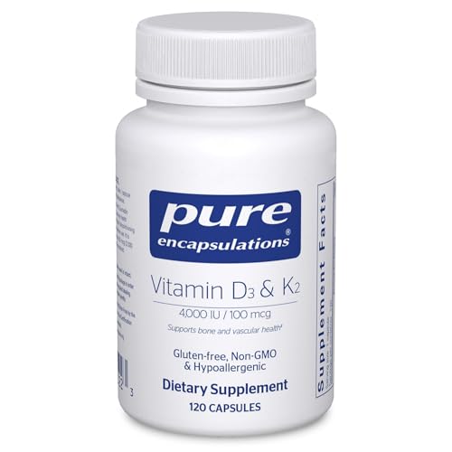 Image 1 of 120 Count (Pack of 1) for the product Pure Encapsulations Vitamin D3 & K2, 120 Capsules