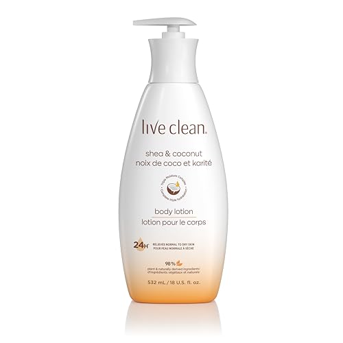 Image 1 of Default Title for the product Live Clean Moisturizing Shea and Coconut Body Lotion, 18 Fl Oz