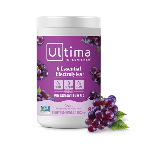 Image 3 of Grape / 90 servings (Pack of 1) for the product Ultima Replenisher Electrolyte Powder Drink Mix