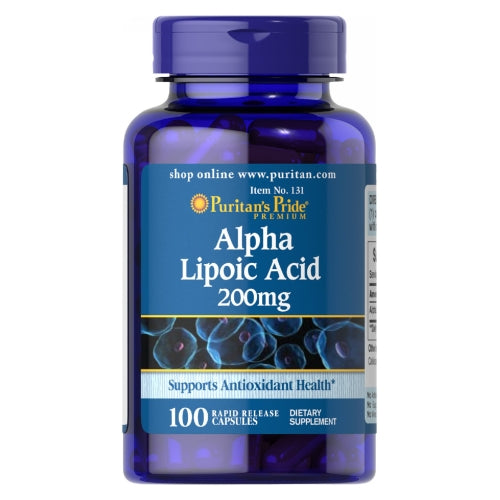 Puritan's Pride Alpha Lipoic Acid 200 mg 180 Tablets