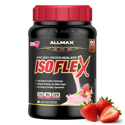Image 1 of Default Title for the product ALLMAX ISOFLEX Whey Protein Isolate, Strawberry, 2 lb