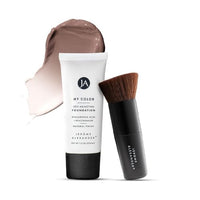 Thumbnail for Image 7 of 04 Dark / Foundation with Kabuki Brush for the product Jerome Alexander My Color Self-Adjusting Foundation