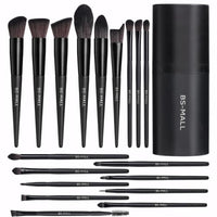Thumbnail for Image 2 of C-Black for the product BS-MALL Makeup Brush Set 18 Pcs Professional Synthetic Brushes with Case